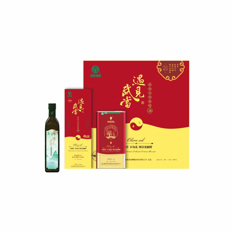 Meet Wudang Extra Virgin Olive Oil Golden Sunshine Gift Box Ecological Planting Green Certification 1L+500ML Tinplate Can 1L*1 Can+Glass Bottle 500ml*1 Bottle Meet Wudang Extra Virgin Olive Oil Golden Sunshine Gift Box Ecological Planting Green Certification 1L+500ML Tinplate Can 1L*1 Can+Glass Bottle 500ml*1 Bottle