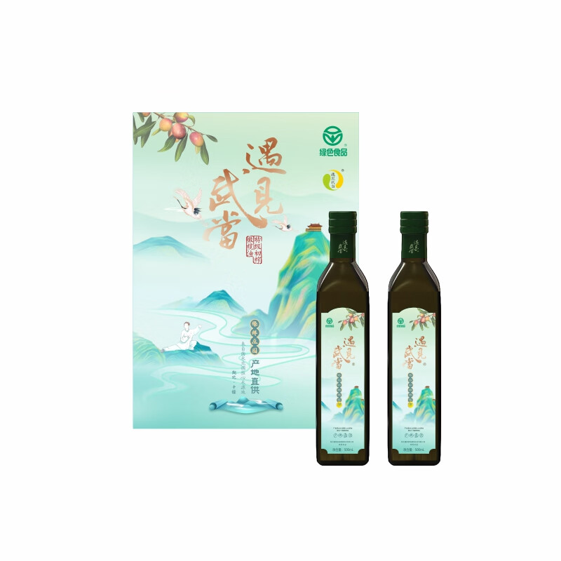 Meet Wudang Extra Virgin Olive Oil Zhenxian Manor Gift Box Green Food 500ml*2 Zhenxian Manor Gift Box 500ml*2 Bottles Meet Wudang Extra Virgin Olive Oil Zhenxian Manor Gift Box Green Food 500ml*2 Zhenxian Manor Gift Box 500ml*2 Bottles