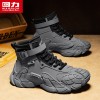 Pull back men's shoes autumn and winter new non-slip wear-resistant work shoes casual sports thick-soled Martin boots for men
