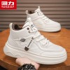 Pull back men's shoes high-top sneakers 2025 autumn and winter new men's trendy versatile thick-soled casual shoes