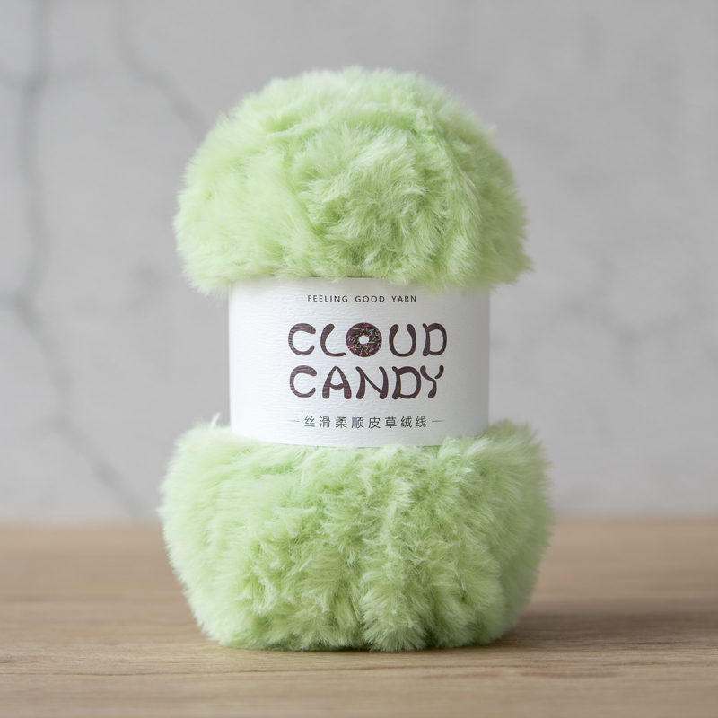 cloudcandy fur yarn imitation mink fur thread crocheted coral velvet scarf hat material thick wool cloudcandy fur yarn imitation mink fur thread crocheted coral velvet scarf hat material thick wool