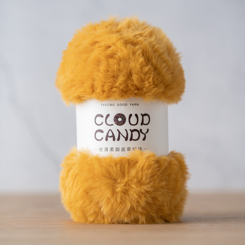 cloudcandy fur yarn imitation mink fur thread crocheted coral velvet scarf hat material thick wool cloudcandy fur yarn imitation mink fur thread crocheted coral velvet scarf hat material thick wool