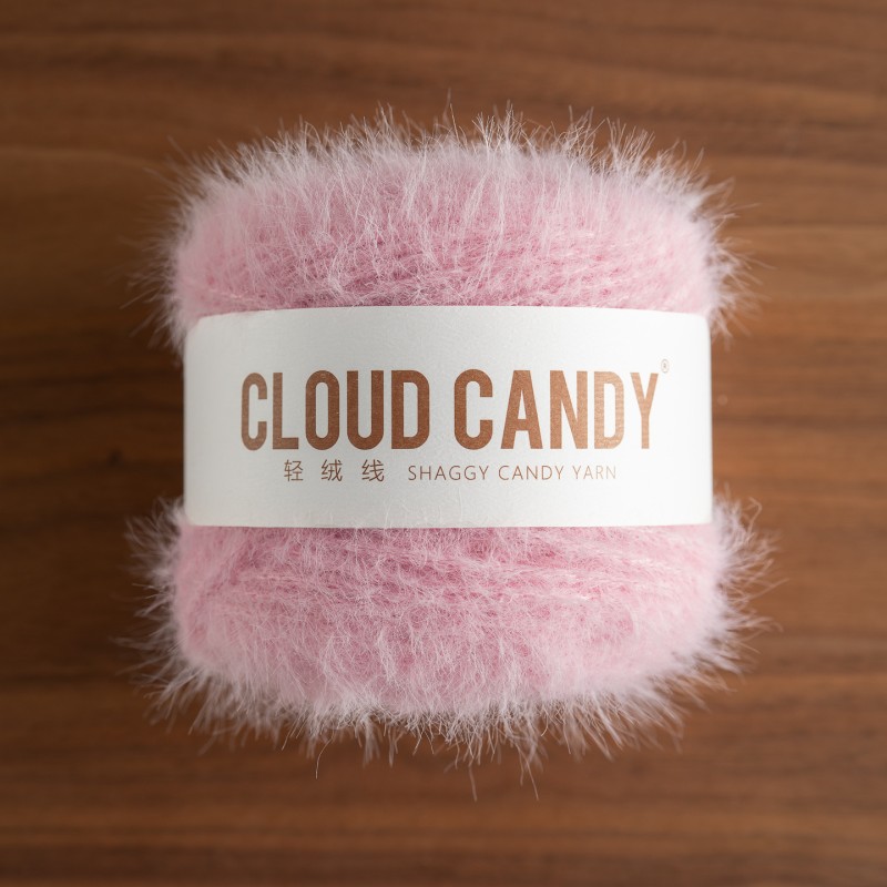 cloudcandy light velvet imitation mink velvet fur thread hand-woven diy scarf hat bag long velvet thread