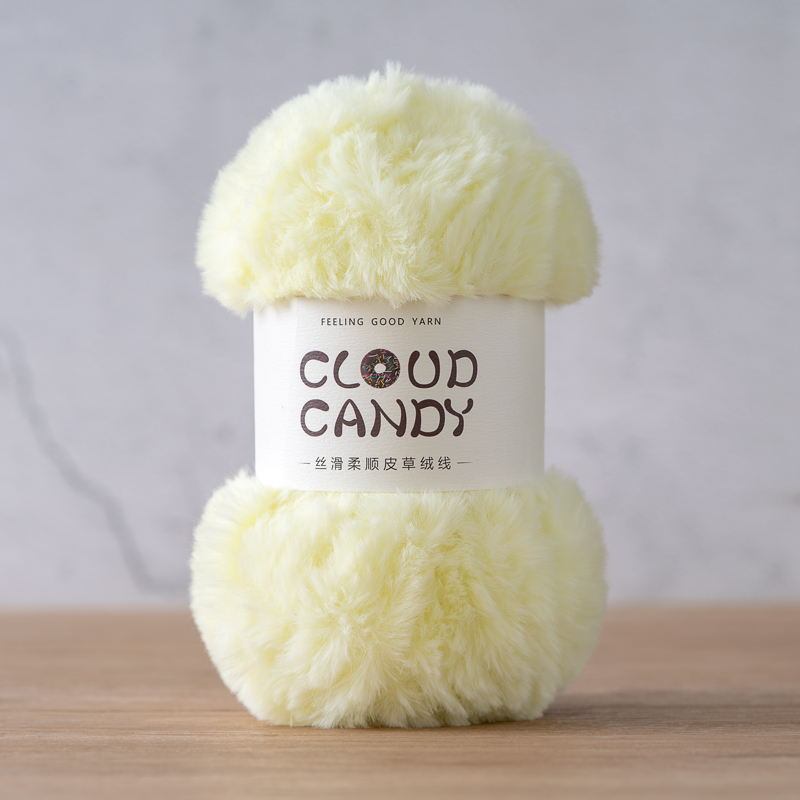 cloudcandy fur yarn imitation mink fur thread crocheted coral velvet scarf hat material thick wool cloudcandy fur yarn imitation mink fur thread crocheted coral velvet scarf hat material thick wool