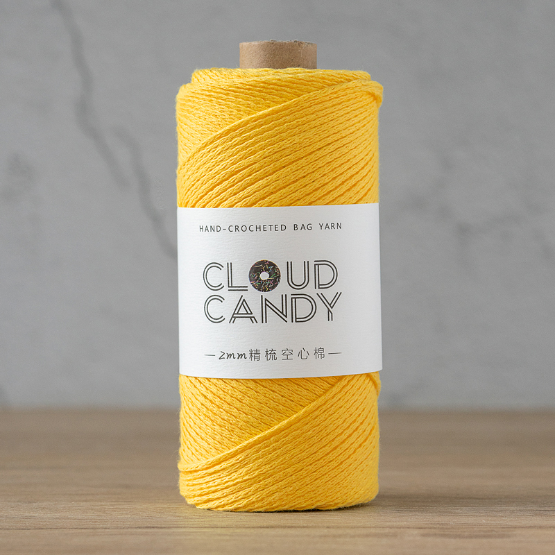cloudcandy round strand hollow cotton thread 2mm hand-knitted diy wool crochet bag thread small hair ball fabric cloudcandy round strand hollow cotton thread 2mm hand-knitted diy wool crochet bag thread small hair ball fabric