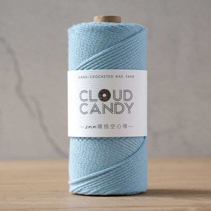 cloudcandy round strand hollow cotton thread 2mm hand-knitted diy wool crochet bag thread small hair ball fabric cloudcandy round strand hollow cotton thread 2mm hand-knitted diy wool crochet bag thread small hair ball fabric