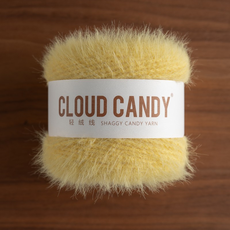 cloudcandy light velvet imitation mink velvet fur thread hand-woven diy scarf hat bag long velvet thread