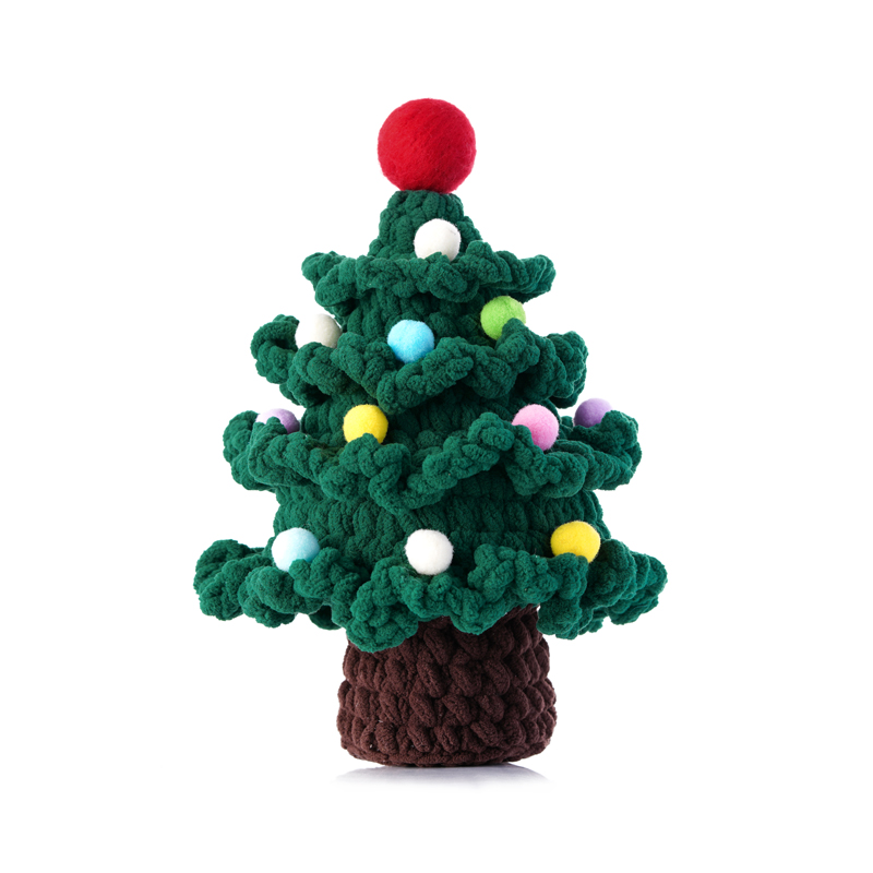 [Christmas tree] Material package homemade wool hand-knitted diy crochet Christmas ornaments gift for girlfriend