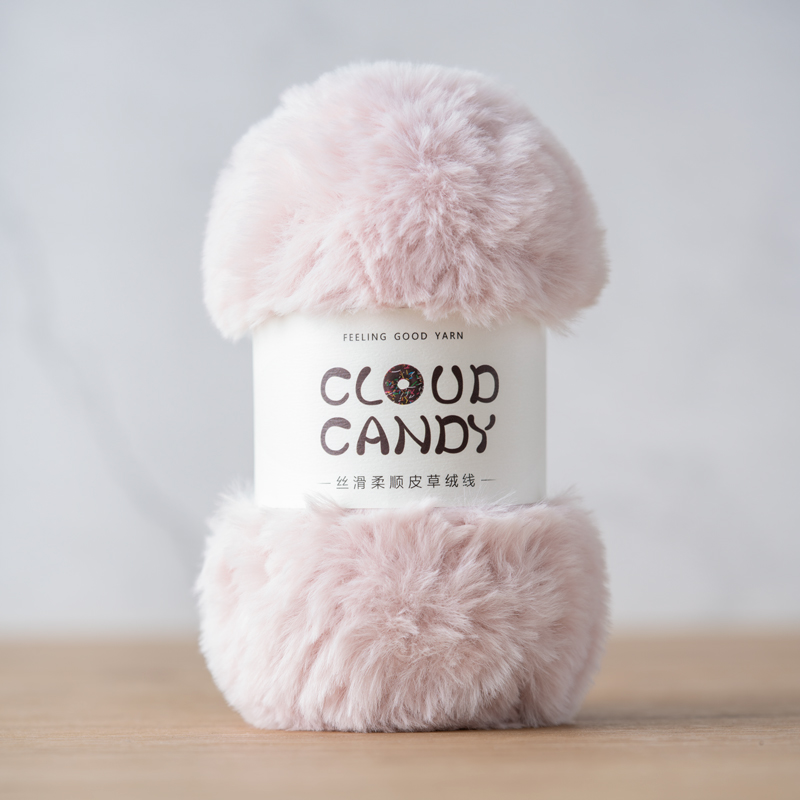 cloudcandy fur yarn imitation mink fur thread crocheted coral velvet scarf hat material thick wool cloudcandy fur yarn imitation mink fur thread crocheted coral velvet scarf hat material thick wool
