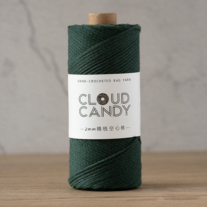 cloudcandy round strand hollow cotton thread 2mm hand-knitted diy wool crochet bag thread small hair ball fabric cloudcandy round strand hollow cotton thread 2mm hand-knitted diy wool crochet bag thread small hair ball fabric