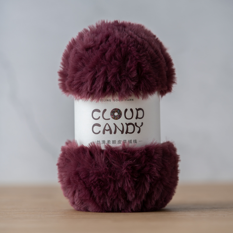 cloudcandy fur yarn imitation mink fur thread crocheted coral velvet scarf hat material thick wool cloudcandy fur yarn imitation mink fur thread crocheted coral velvet scarf hat material thick wool