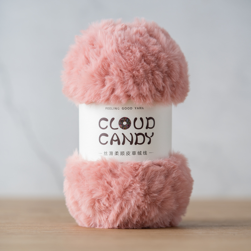 cloudcandy fur yarn imitation mink fur thread crocheted coral velvet scarf hat material thick wool cloudcandy fur yarn imitation mink fur thread crocheted coral velvet scarf hat material thick wool