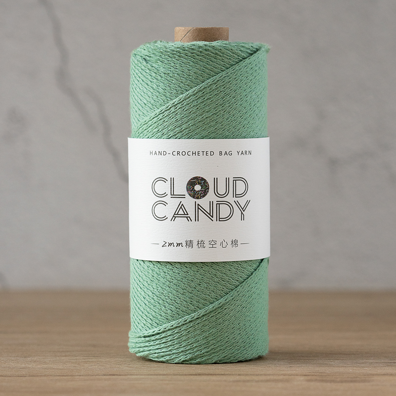 cloudcandy round strand hollow cotton thread 2mm hand-knitted diy wool crochet bag thread small hair ball fabric cloudcandy round strand hollow cotton thread 2mm hand-knitted diy wool crochet bag thread small hair ball fabric