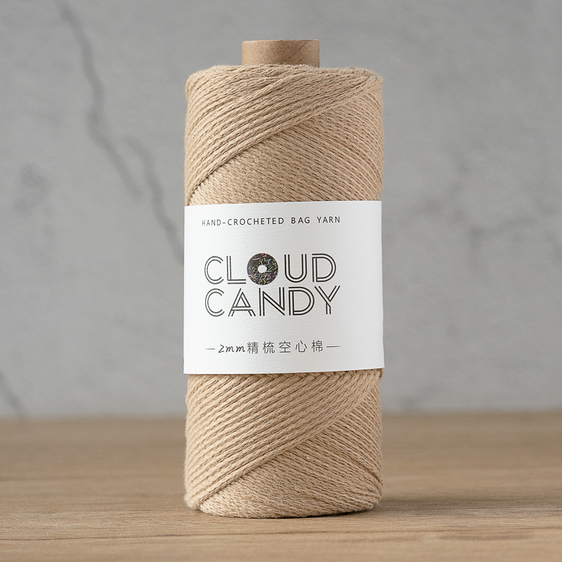 cloudcandy round strand hollow cotton thread 2mm hand-knitted diy wool crochet bag thread small hair ball fabric cloudcandy round strand hollow cotton thread 2mm hand-knitted diy wool crochet bag thread small hair ball fabric