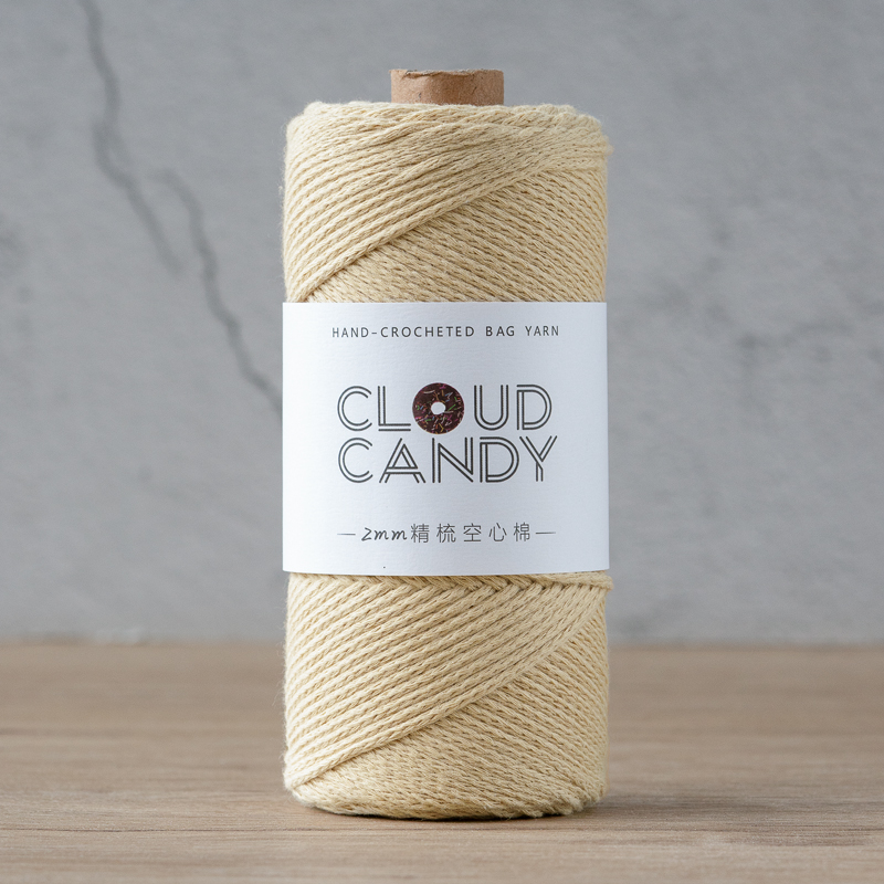 cloudcandy round strand hollow cotton thread 2mm hand-knitted diy wool crochet bag thread small hair ball fabric cloudcandy round strand hollow cotton thread 2mm hand-knitted diy wool crochet bag thread small hair ball fabric