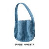 [Big square sugar bag] material bag cloudcandy hand-knitted diy crochet bag hollow cotton thread round strands