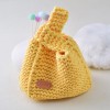 Japanese wrist bag hand-woven cloth line diy vegetable basket bag stick needle homemade material bag gift for girlfriend Japanese wrist bag hand-woven cloth line diy vegetable basket bag stick needle homemade material bag gift for girlfriend