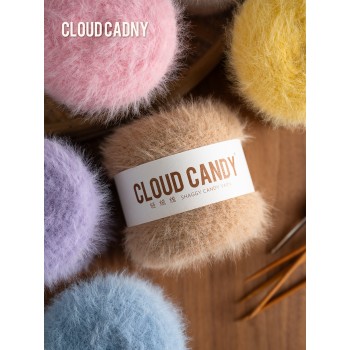 cloudcandy light velvet imitation mink velvet fur thread hand-woven diy scarf hat bag long velvet thread