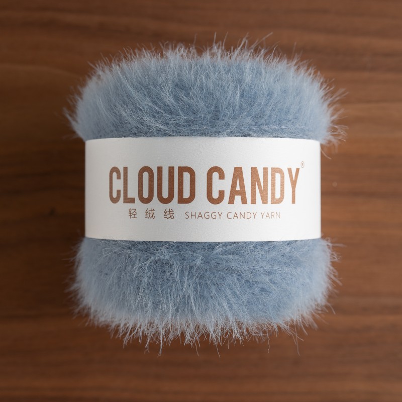 cloudcandy light velvet imitation mink velvet fur thread hand-woven diy scarf hat bag long velvet thread