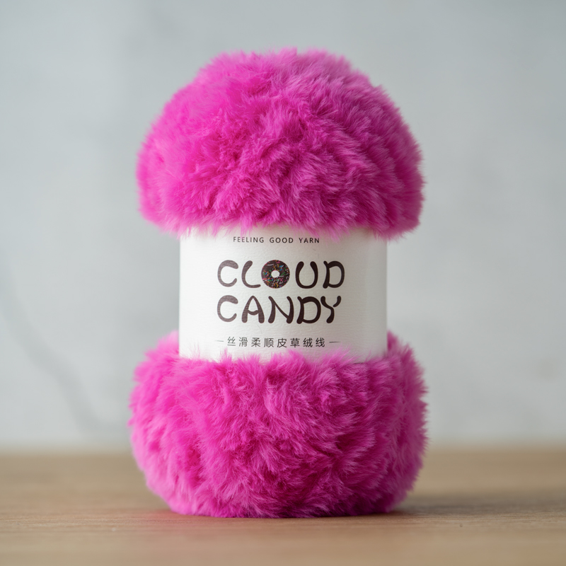 cloudcandy fur yarn imitation mink fur thread crocheted coral velvet scarf hat material thick wool cloudcandy fur yarn imitation mink fur thread crocheted coral velvet scarf hat material thick wool