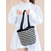 [Wave pattern bag] Material bag crochet diy striped handbag tote bag handmade gift