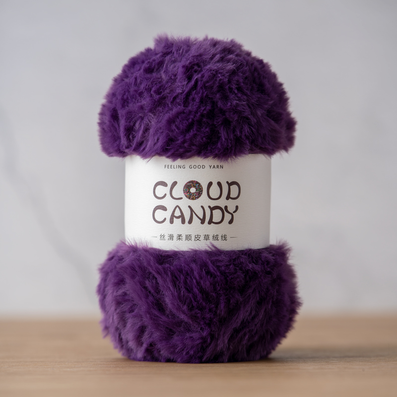 cloudcandy fur yarn imitation mink fur thread crocheted coral velvet scarf hat material thick wool cloudcandy fur yarn imitation mink fur thread crocheted coral velvet scarf hat material thick wool