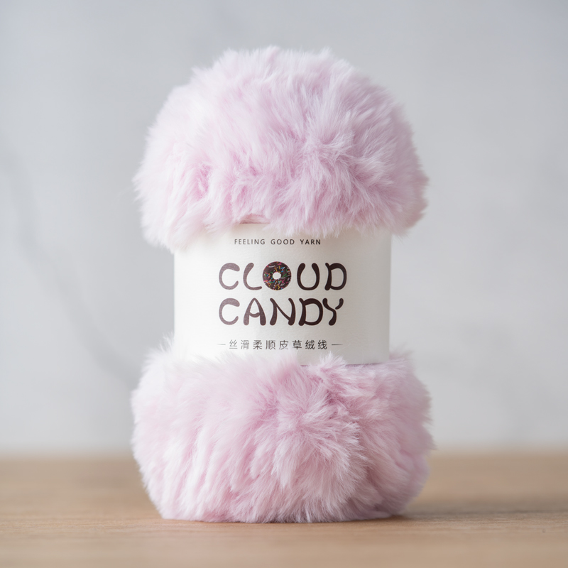 cloudcandy fur yarn imitation mink fur thread crocheted coral velvet scarf hat material thick wool cloudcandy fur yarn imitation mink fur thread crocheted coral velvet scarf hat material thick wool