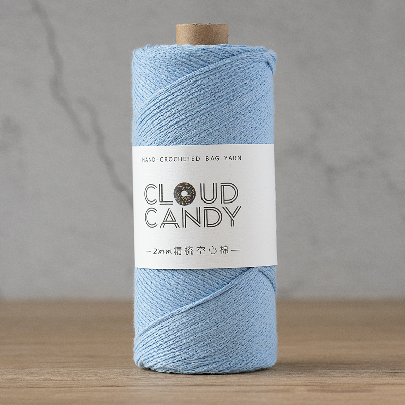 cloudcandy round strand hollow cotton thread 2mm hand-knitted diy wool crochet bag thread small hair ball fabric cloudcandy round strand hollow cotton thread 2mm hand-knitted diy wool crochet bag thread small hair ball fabric