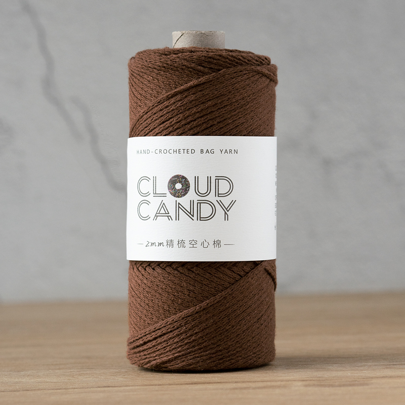 cloudcandy round strand hollow cotton thread 2mm hand-knitted diy wool crochet bag thread small hair ball fabric cloudcandy round strand hollow cotton thread 2mm hand-knitted diy wool crochet bag thread small hair ball fabric