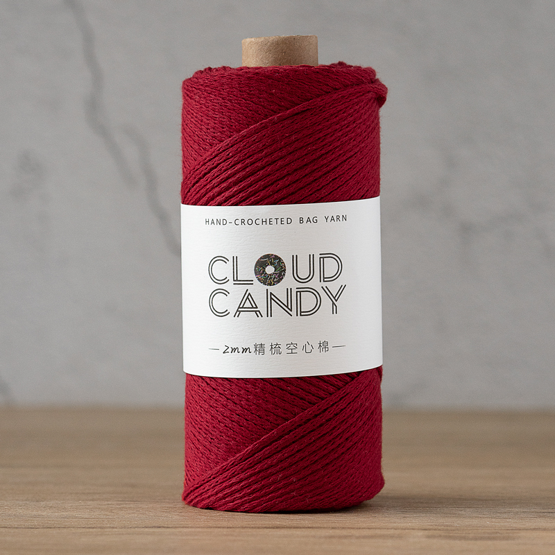 cloudcandy round strand hollow cotton thread 2mm hand-knitted diy wool crochet bag thread small hair ball fabric cloudcandy round strand hollow cotton thread 2mm hand-knitted diy wool crochet bag thread small hair ball fabric