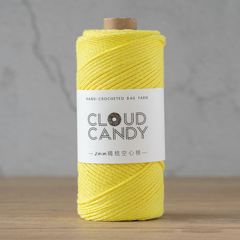 cloudcandy round strand hollow cotton thread 2mm hand-knitted diy wool crochet bag thread small hair ball fabric cloudcandy round strand hollow cotton thread 2mm hand-knitted diy wool crochet bag thread small hair ball fabric