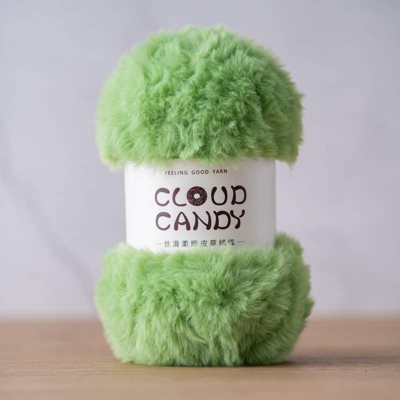 cloudcandy fur yarn imitation mink fur thread crocheted coral velvet scarf hat material thick wool cloudcandy fur yarn imitation mink fur thread crocheted coral velvet scarf hat material thick wool