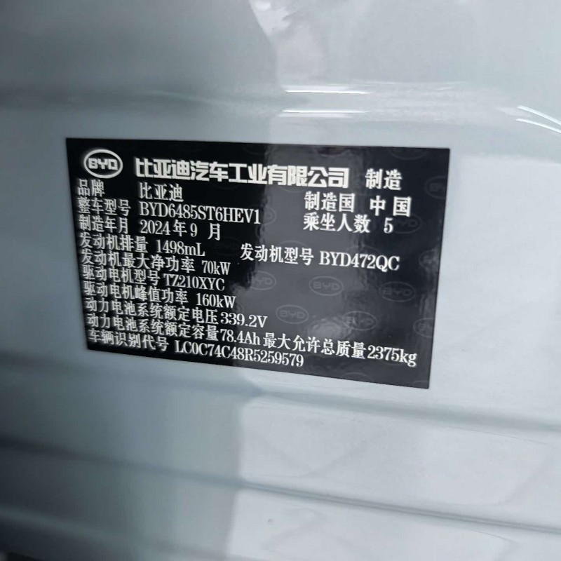 Song L DM-i 2024 160km Excellence Edition Song L DM-i 2024 160km Excellence Edition